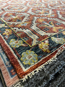 Lubna Azabal 6x9 Rust Hand-Knotted Allover Rug | Banana Manor Rug Company