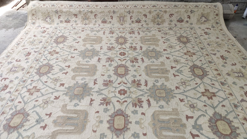 Lucien Gaudin 10x10 Ivory Handwoven Rug | Banana Manor Rug Company