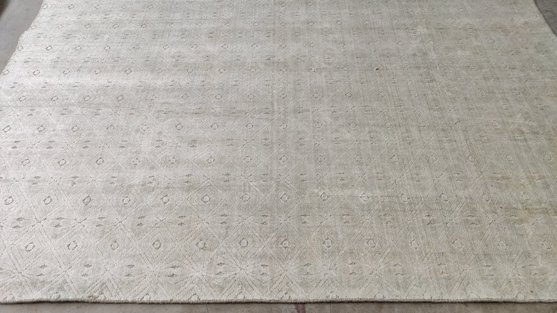 Lucille Austero 8x10 Silver Handwoven Rug | Banana Manor Rug Company