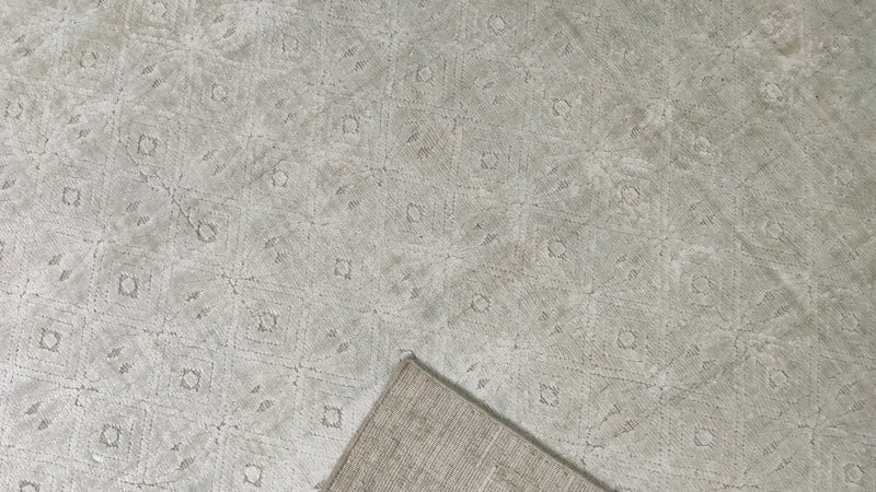 Lucille Austero 8x10 Silver Handwoven Rug | Banana Manor Rug Company