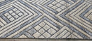 Luke Bracey Hand-Knotted Modern Rug Ivory and Grey High-Low 4x6 | Banana Manor Rug Company