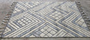 Luke Bracey Hand-Knotted Modern Rug Ivory and Grey High-Low 4x6 | Banana Manor Rug Company