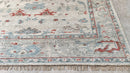 Lyla 8x10 Silver and Beige Hand-Knotted Oushak Rug | Banana Manor Rug Company