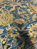 Lyne Renée 3.3x5.3 Light Blue Hand-Knotted Oushak Rug | Banana Manor Rug Company
