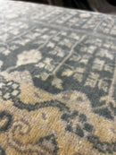 Lynn Van Royen 2.9x15 Light Blue and Ivory Hand-Knotted Oushak Runner | Banana Manor Rug Factory Outlet