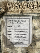 Lynn Van Royen 2.9x15 Light Blue and Ivory Hand-Knotted Oushak Runner | Banana Manor Rug Factory Outlet