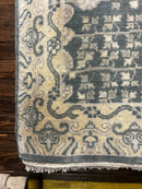 Lynn Van Royen 2.9x15 Light Blue and Ivory Hand-Knotted Oushak Runner | Banana Manor Rug Factory Outlet