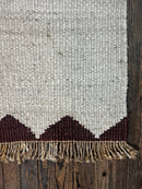 Lynne Marta 2.9X5.3 White Durrie Jute Rug (Assorted Colors) | Banana Manor Rug Company