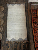 Lynne Marta 2.9X5.3 White Durrie Jute Rug (Assorted Colors) | Banana Manor Rug Company