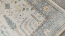 Lyra 8x10 Ivory and Grey Hand-Knotted Oushak Rug | Banana Manor Rug Company