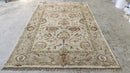 Mackenzie 6x9 Beige and Tan Hand-Knotted Oushak Rug | Banana Manor Rug Company