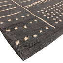 Mali Black & Tan Handwoven 7.6x9.3 Rug | Banana Manor Rug Company