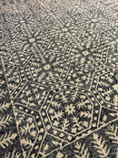 Mallory Keaton 8x10 Ivory and Gray Hand-Tufted Rug | Banana Manor Rug Company