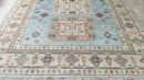 Mandolin 8x10 Blue and Beige Hand-Knotted Oushak Rug | Banana Manor Rug Company
