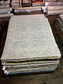 Margaret Sullivan Silver and Grey Hand-Knotted Oushak Rug 4x6 | Banana Manor Rug Company