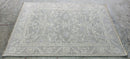 Margaret Sullivan Silver and Grey Hand-Knotted Oushak Rug 4x6 | Banana Manor Rug Company