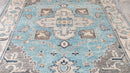 Maria 8x9.9 Light Blue and Ivory Hand-Knotted Oushak Rug | Banana Manor Rug Company