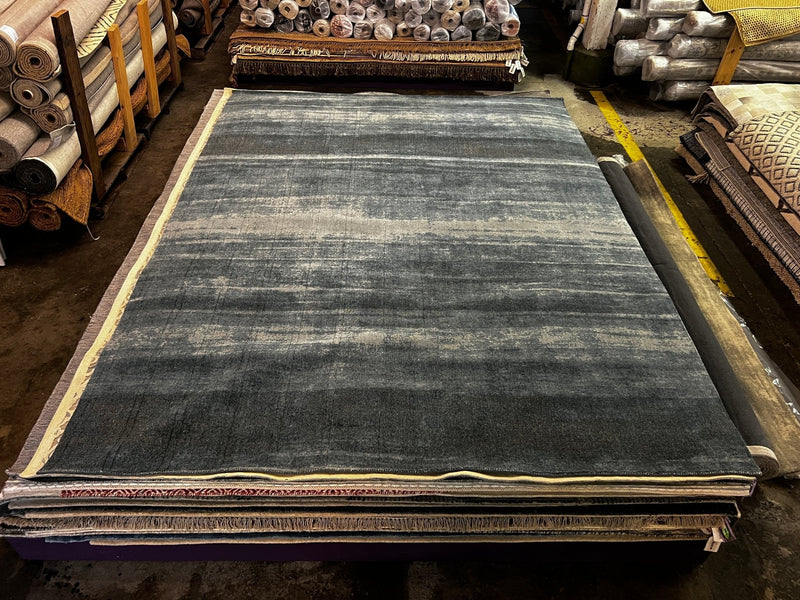 Maria Schneider Blue Hand-Tufted Rug 9x12 | Banana Manor Rug Company