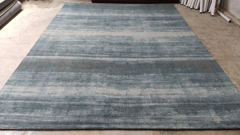 Maria Schneider Blue Hand-Tufted Rug 9x12 | Banana Manor Rug Company