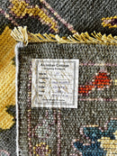 Marian Saastad Ottesen 9x12.3 Grey Hand-Knotted Oushak Rug | Banana Manor Rug Company