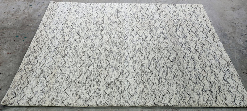 Mariette Gomez Natural Tan Textured Hand-Knotted Rug 5x6.9 | Banana Manor Rug Company