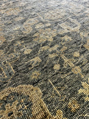 Marilyn 8x10 Blue Hand-Knotted Oushak Rug | Banana Manor Rug Company