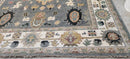 Marina Cicogna 9x12 Grey and Ivory Hand-Knotted Oushak Rug | Banana Manor Rug Company