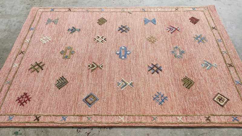 Marine Vacth 5x7.6 Pink Hand-Tufted Rug | Banana Manor Rug Company