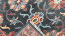 Marissa 8x10 Charcoal and Red Hand-Knotted Oushak Rug | Banana Manor Rug Company
