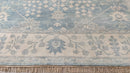 Marla 9x12.3 Light Blue and Ivory Hand-Knotted Oushak Rug | Banana Manor Rug Company