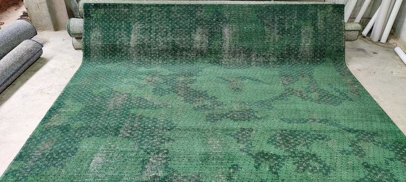 Marshall Napier Hand-Knotted Modern Green Abstract 8x10 | Banana Manor Rug Company