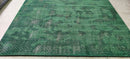 Marshall Napier Hand-Knotted Modern Green Abstract 8x10 | Banana Manor Rug Company