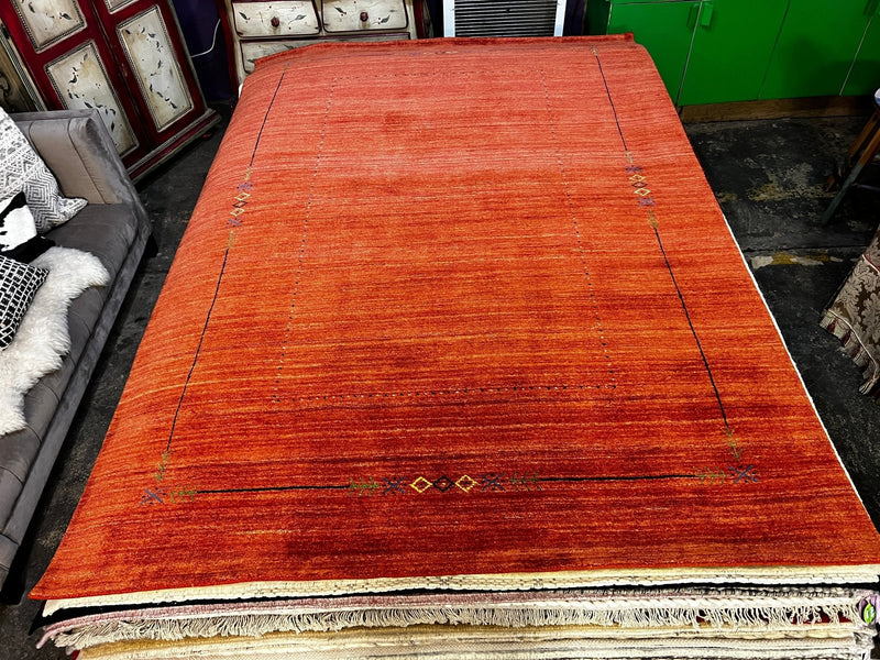 Mary Katherine 6x9 Dark Rust Handwoven Rug | Banana Manor Rug Factory Outlet