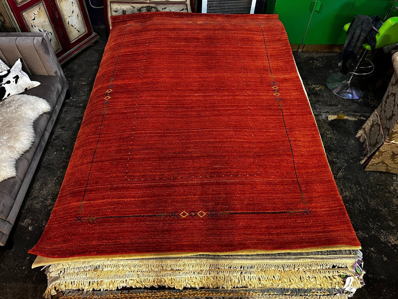 Mary Katherine 6x9 Dark Rust Handwoven Rug | Banana Manor Rug Factory Outlet