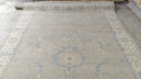 Mary Louise Weller 7.9x9.9 Beige and Ivory Hand-Knotted Oushak Rug | Banana Manor Rug Company