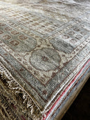 Matilda 8x10 Grey, Tan, and Brown Hand-Knotted Oushak Rug | Banana Manor Rug Company