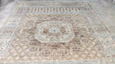 Matilda 8x10 Grey, Tan, and Brown Hand-Knotted Oushak Rug | Banana Manor Rug Company
