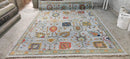 Maureen Orth 9x12 Light Blue Hand-Knotted Oushak Rug | Banana Manor Rug Company