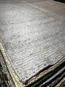 McLuvin 5x8 White Pet Yarn Durrie Rug | Banana Manor Rug Company