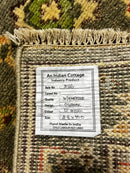 Meagan Good 2.6x10 Light Green Hand-Knotted Oushak Runner | Banana Manor Rug Factory Outlet