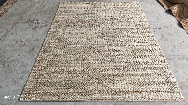 Mel Rodriguez 6x9 Handwoven Natural Jute Rug | Banana Manor Rug Company