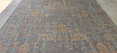 Melanie Laurent 9x11.9 Brown Hand-Knotted Oushak Rug | Banana Manor Rug Company