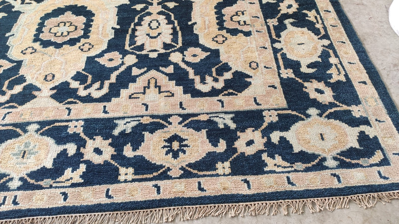 Melba 9x12 Dark Green Oushak Rug | Banana Manor Rug Company