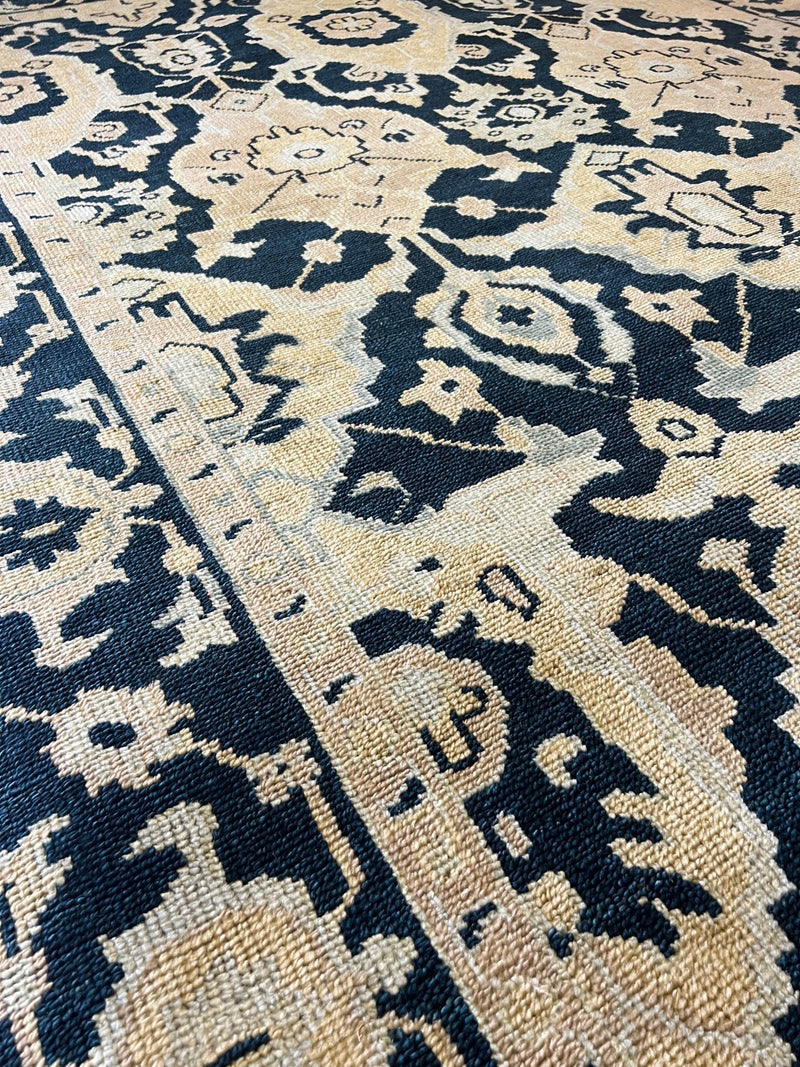 Melba 9x12 Dark Green Oushak Rug | Banana Manor Rug Company