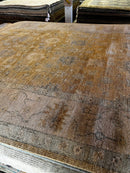 Mia Wasikowska 8x10 Hand-Knotted Oushak Rug Brown and Tan | Banana Manor Rug Factory Outlet