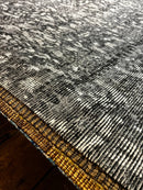 Michalina 5.3x7.6 Grey Textured Handwoven Durrie Rug | Banana Manor Rug Factory Outlet