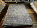 Michalina 5.3x7.6 Grey Textured Handwoven Durrie Rug | Banana Manor Rug Factory Outlet