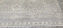 Miriam Margolyes Hand-Knotted Oushak Rug Light Grey and Ivory O'Hara 8x10 | Banana Manor Rug Company