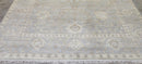 Miriam Margolyes Hand-Knotted Oushak Rug Light Grey and Ivory O'Hara 8x10 | Banana Manor Rug Company