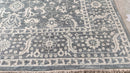 Miriel 9x11.9 Grey and Ivory Hand-Knotted Oushak Rug | Banana Manor Rug Company